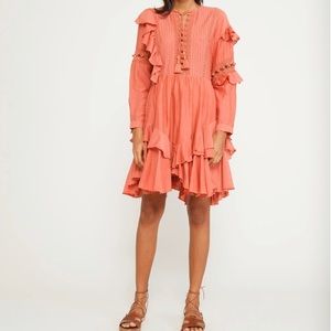 Sea New York | Weatherly A-Line Pom Crochet Dress